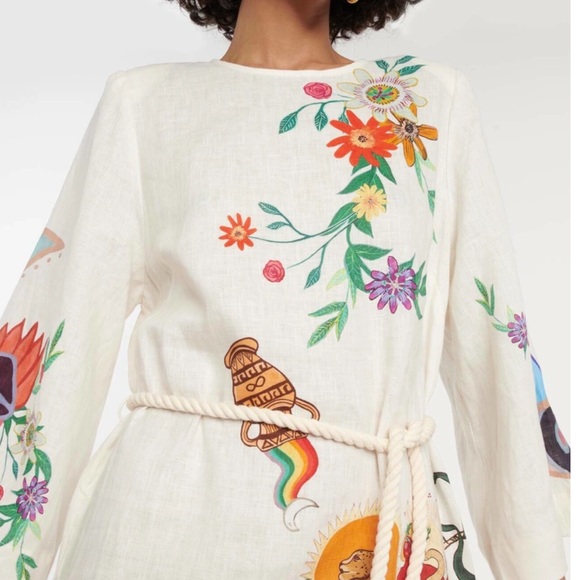 Alémais Meagan printed linen maxi dress - Picture 3 of 13